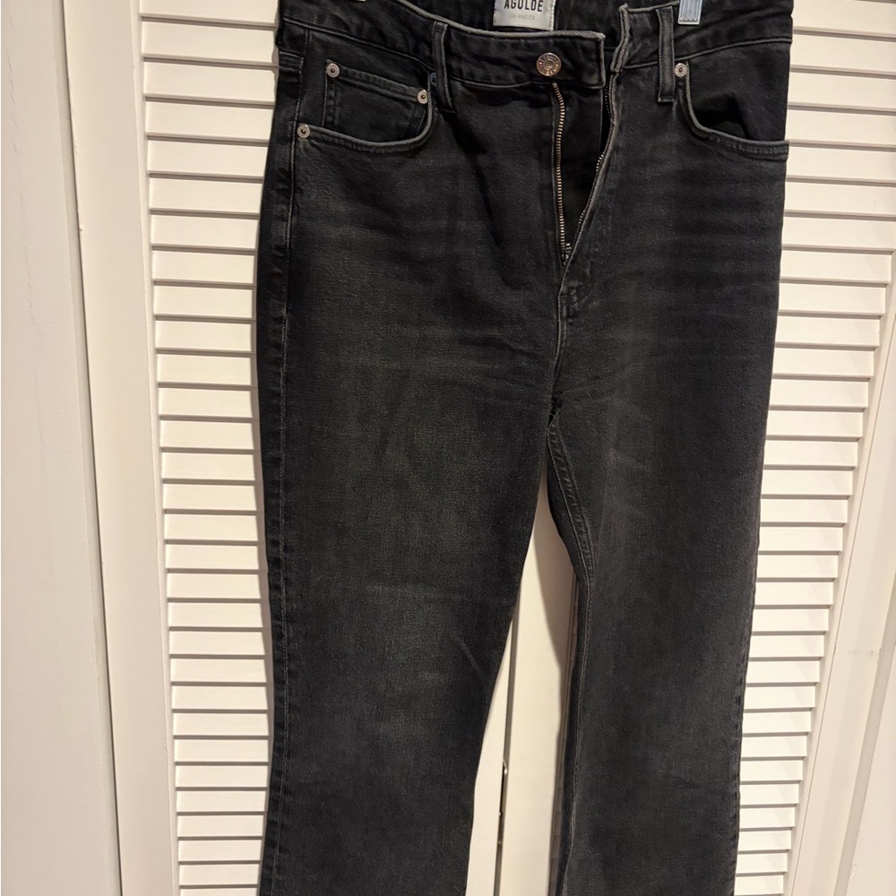 Agolde Classic Black High-Rise Jeans